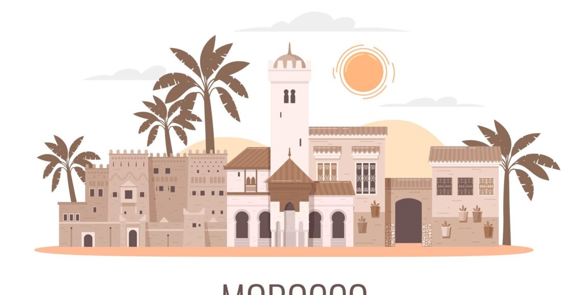 "Road trip from Marrakech to the Sahara Desert in Morocco with a 4x4 vehicle"
