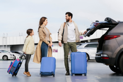 Customer receiving rental car from DL CARS at Agadir Al Massira Airport – best car rental Agadir with affordable and luxury options