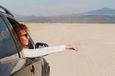 Scenic road in Morocco with a car, perfect for exploring the best road trips across the country.