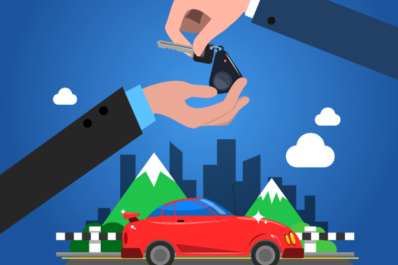 Tourist renting a car in Morocco with DL CARS without paying a deposit